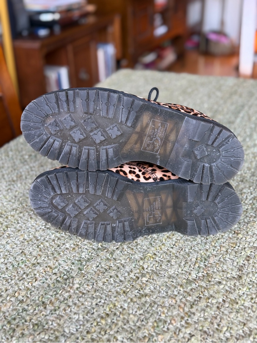 Dr. Martens Lowell Archive Leopard Hair-On Moc Toe Shoes, Men’s 11 - Picture 3 of 3